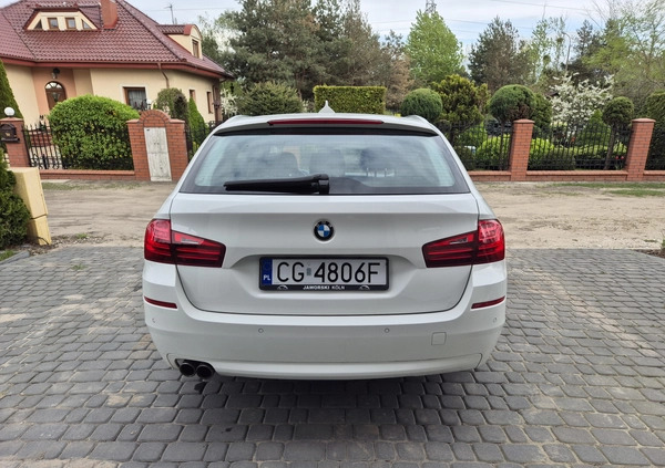 BMW Seria 5 cena 66900 przebieg: 204600, rok produkcji 2014 z Grudziądz małe 154